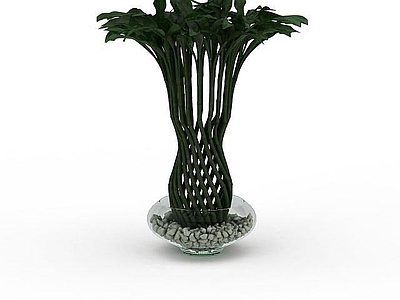 现代佛龛 花草盆栽