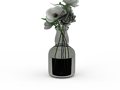 现代麻将桌 花瓶