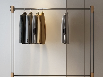 现代意式服装店 服装店 衣服架 服装展架