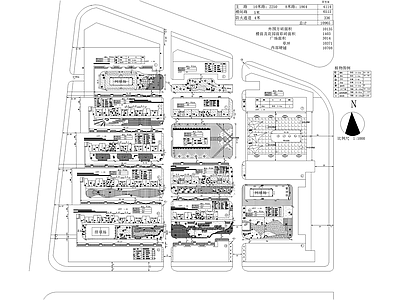 居住区景观 植物绿化种植配置 小区平面图 居住区规划 施工图