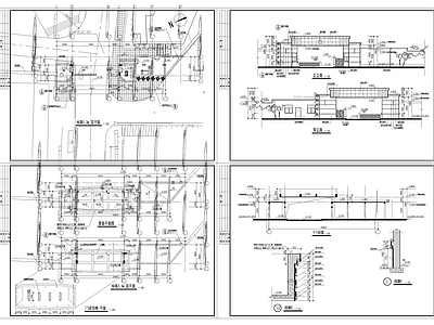入户门 保安亭 小区大门 入户大门 感应门 伸缩门 施工图