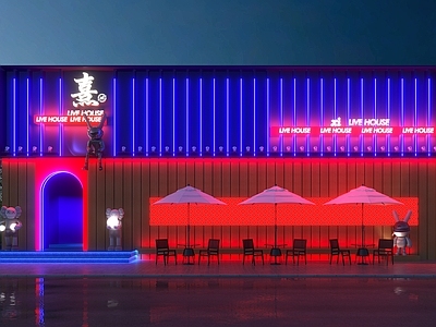 现代门头 酒吧门头 商场门头 餐饮门头 火锅店门头