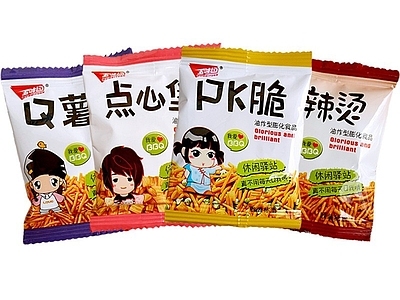 现代新中式其他纸书本 零食薯片海报