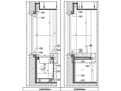 柜体节点 橱柜剖面节点图 施工图