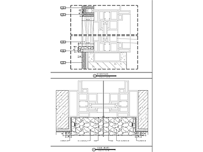 现代窗节点 窗台石通用节点图 施工图