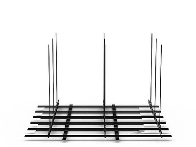 现代房屋装饰金属架