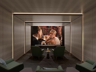 现代轻奢影音室 视听室 影音室 KTV 地下 娱乐