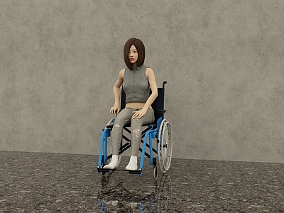 女人 残疾 轮椅 病人