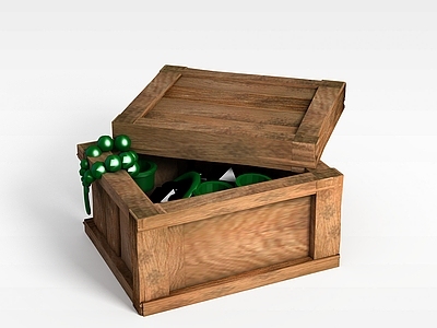 现代妆台妆凳 游戏场景道具宝箱