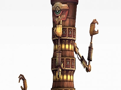 现代办公大厅 古代游戏场景道具