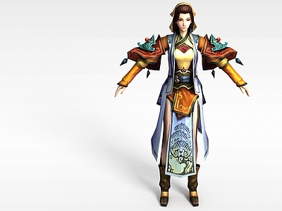 现代虚拟人物 笑傲江湖游戏角色女