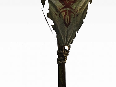 现代虚拟人物 剑灵场景旗帜