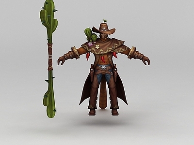 现代虚拟人物 王者荣耀角色牛仔