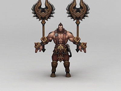 现代虚拟人物 王者荣耀大力士角色