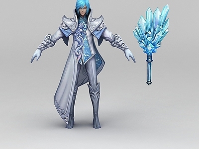 现代虚拟人物 王者荣耀游戏人物男人战士