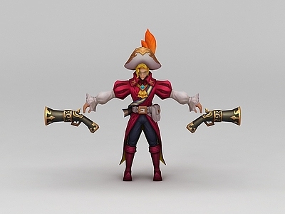 现代虚拟人物 王者荣耀游戏人物男人动漫角色