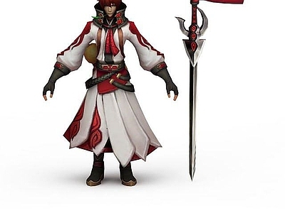 现代虚拟人物 王者荣耀游戏人物男人战士