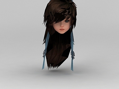 现代摆件组合 剑网三游戏人物发饰发型