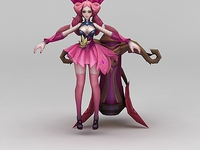 现代虚拟人物 王者荣耀游戏人物美少女