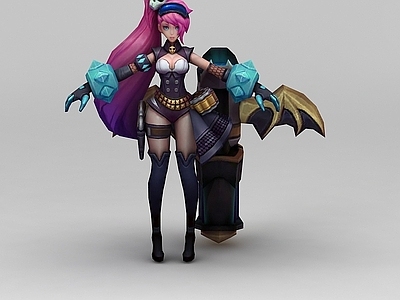 现代虚拟人物 王者荣耀游戏女角色