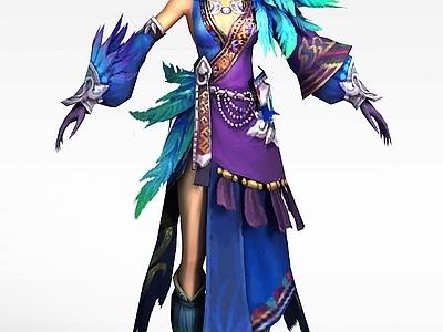 现代虚拟人物 笑傲江湖游戏人物古装美女