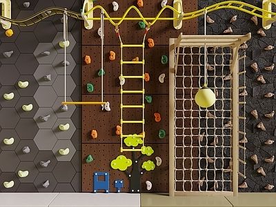 儿童器材 攀岩墙 攀爬架 攀爬网 儿童娱乐设施 儿童攀岩墙