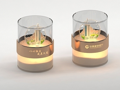 现代新中式摆件组合 电视柜摆件 玄关摆件 沙漏灯 亚克力灯 文创礼品