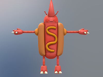虚拟人物 口袋妖怪 汉堡人 卡通食品 卡通热狗人 卡通机器火腿肠