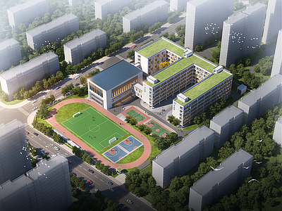 现代学校外观 现代 学校 中小学