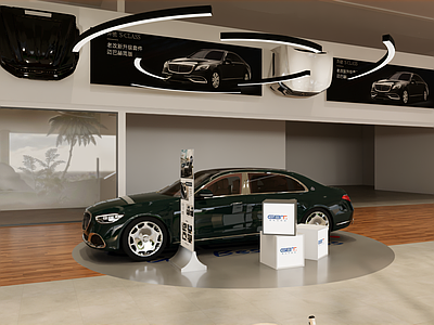 现代汽车4S店 汽车改装展厅