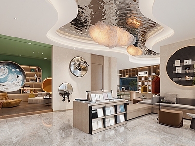 现代图书馆 图书阅览室 书吧