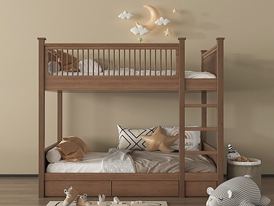 现代上下床 双层床 玩具 儿童房上下床 现代上下床