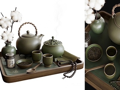 现代新中式其他摆件 茶具茶壶