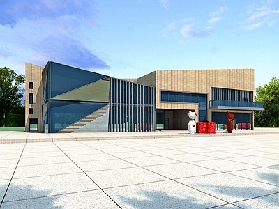 现代商业街 游客服务中心 驿站 展览馆建筑 乡村振兴馆 农产品展销中心