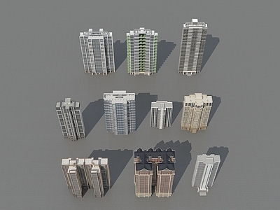 现代高层住宅 住宅 现代住宅 高层住宅