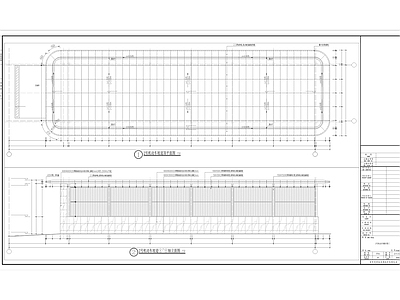 现代新中式廊架 新中式车库出入口 施工图