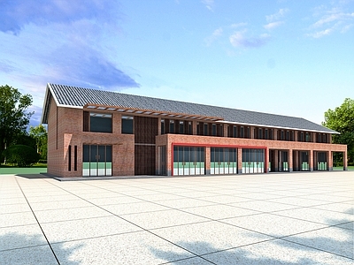 现代驿站 红砖乡村街区 博物馆 展示馆 乡村服务中心 乡创中心