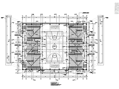 现代学校建筑 篮球馆建施 施工图
