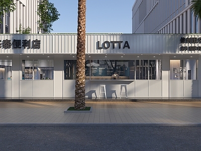 现代门头 奶茶店门头 咖啡店门头 服装店门头 商场门头 超市门头