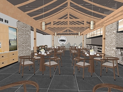 现代新中式中餐厅 网红店