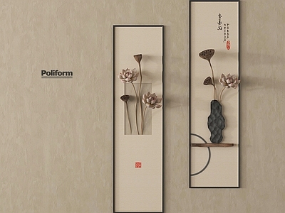 新中式挂件 装饰画 挂画 立体墙饰 新中式挂画