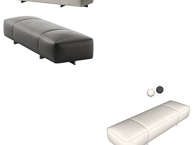 现代意式沙发凳 minotti poliform 长凳 沙发凳 换鞋凳
