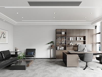 现代办公室 办公区 经理办公室 董事长办公室