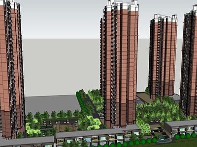 法式小区建筑 小区建筑