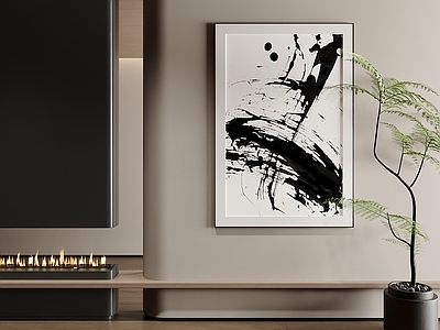 现代极简挂画 客厅挂画 玄关挂画 办公室挂画 茶室挂画 黑白挂画