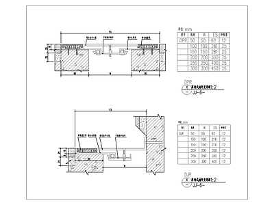 建筑综合节点 单列式变形缝2 施工图