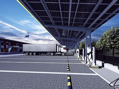 汽车 充电桩 特来电 重卡充电站