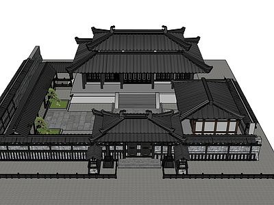 中式古建筑 汉代王府
