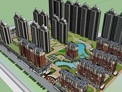 法式小区建筑 小区建筑
