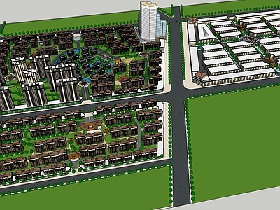 现代小区建筑 小区建筑